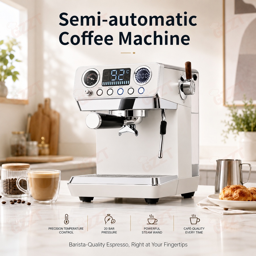 GZZT Semi-Auto Espresso Coffee - đánh giá và giá Espresso Machine Semi Auto