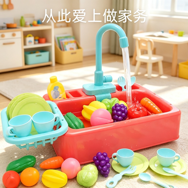 Kitchen Toy Plastic Dish‑Wash  - đánh giá và giá Kitchen Appliances Kids