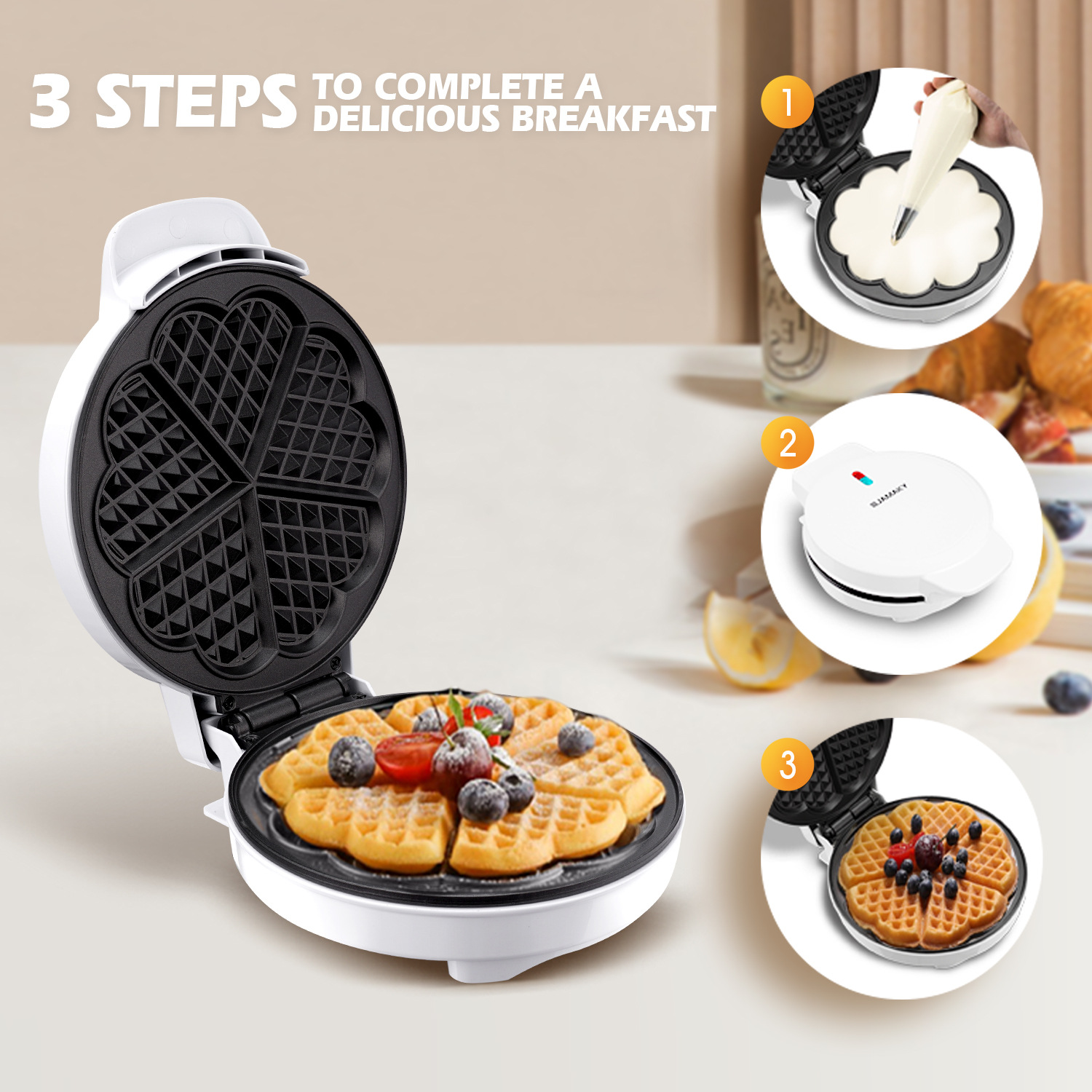 Breakfast Waffle Molds Egg Cak - đánh giá và giá Donut Maker Mini