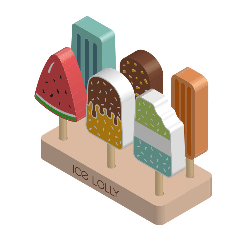 Wooden Montessori Ice Cream To - đánh giá và giá Kitchen Appliances Kids
